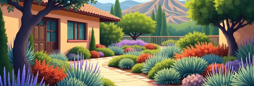 un jardín sostenible