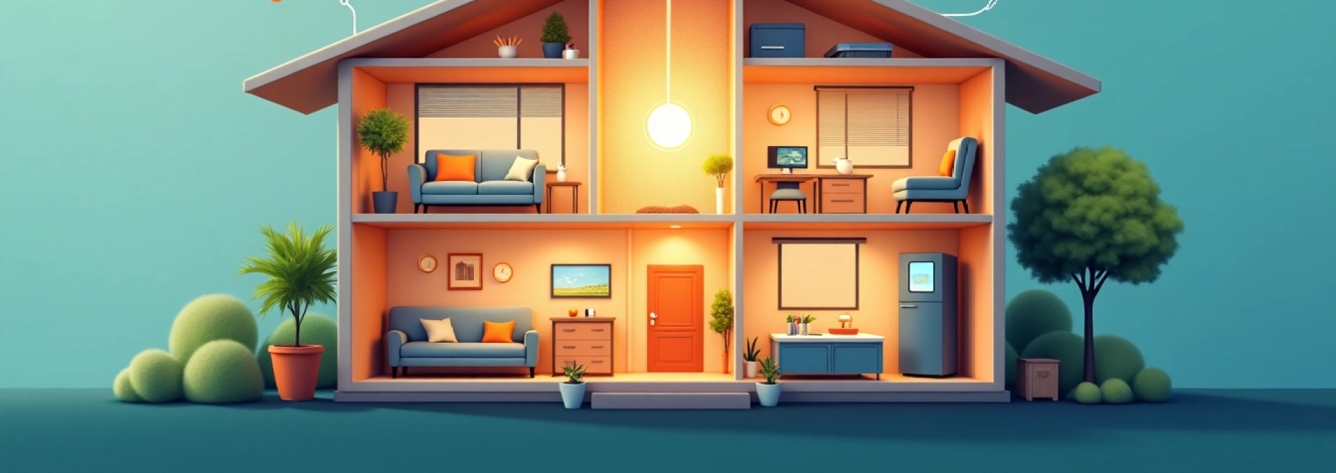 incorporar objetos decorativos conectados en tu espacio